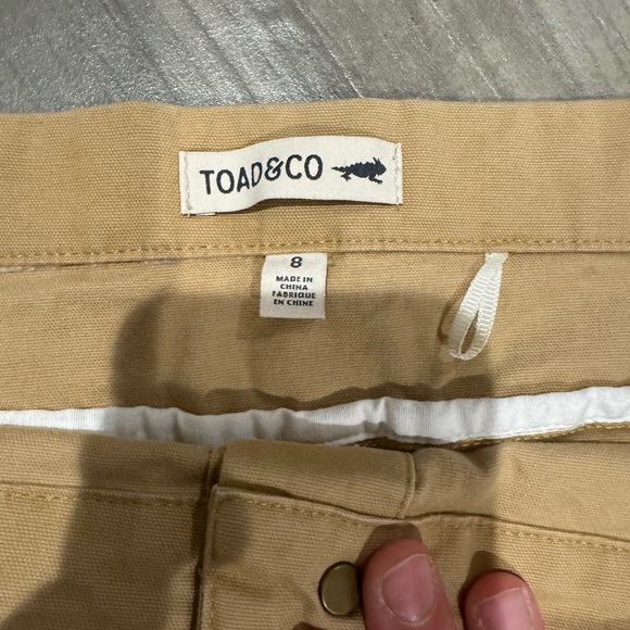 Toad & Co Khaki Button Up Skirt - Picture 2 of 3